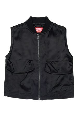 giacca in poliestere nero DIESEL KIDS | J02650KXBMXK900